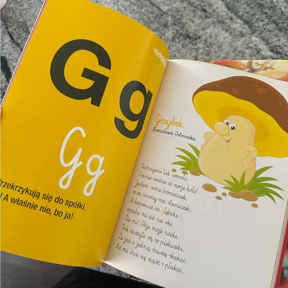 Abecadło polish Kids Alphabet Book - Red
